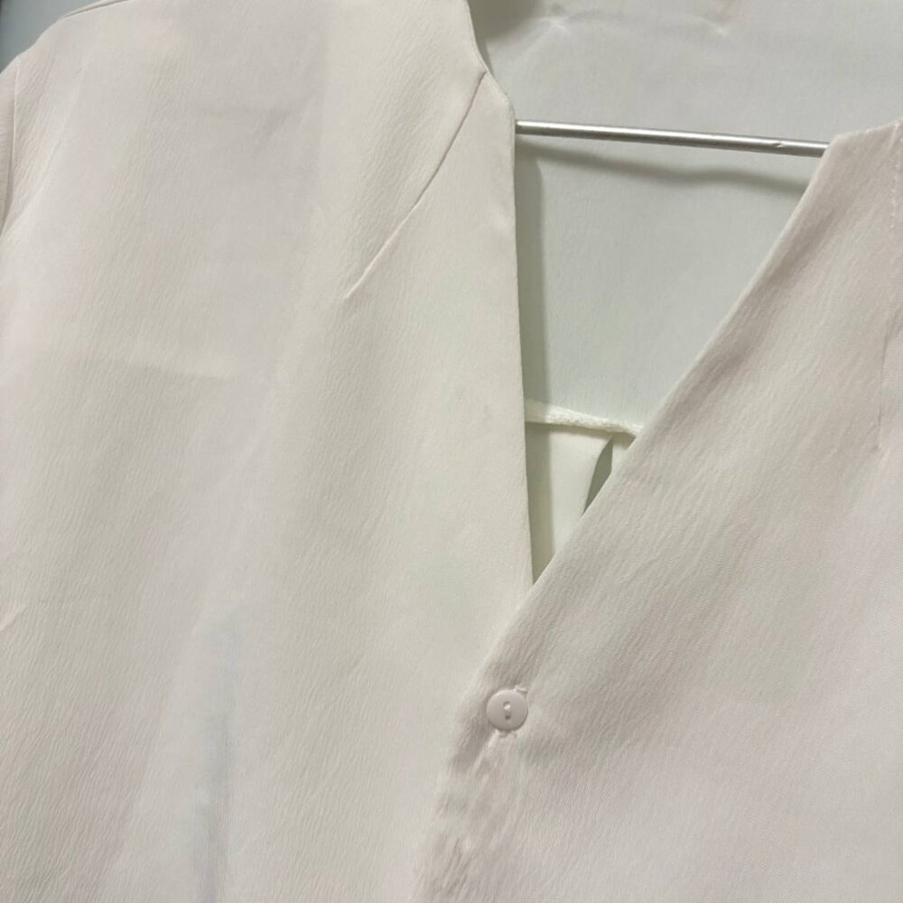 White Long Sleeve Shirt - Picture 2 of 4